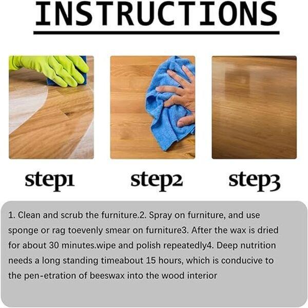 Beeswax Furniture Polish ,Wood Seasoning Beeswax | Natural Wood Wax Traditional Beeswax Polish for Wood & Furniture | Beeswax Wood Polish and Cleaner furniture