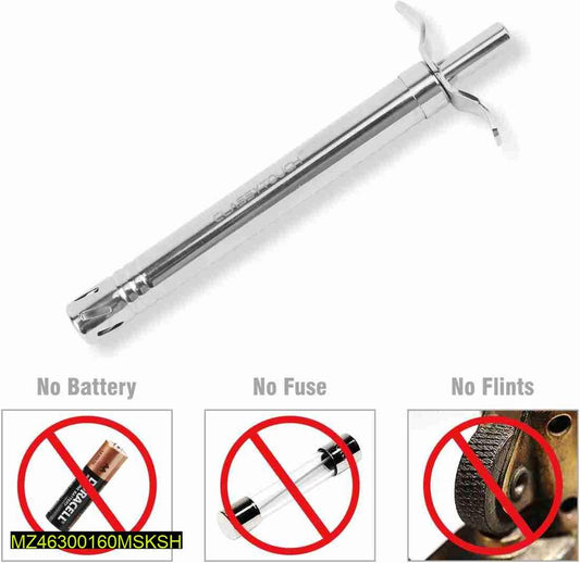 *Product Name*:  Stainless Steel Stove Lighter And Knife, Pack Of 2
*Product Description*: Kitchen Accessories Collection
*Product Details*:Material: Stainless Steel, Plastic
Product Type: Kitchen Stove Lighter And Knife
Size: 16 Cm
Package Includes: 1 x
