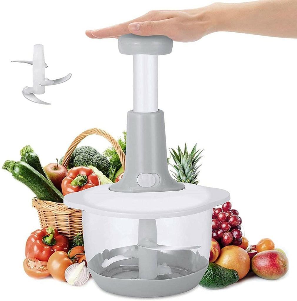 Versatile manual food chopper
