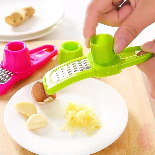 Garlic Ginger Grinding Tools Kitchen Garlic Grater Fruits Vegetable Hand Press Grinding Crusher Chopper Kitchen gadget😍😍😍😍